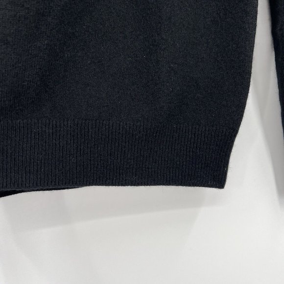 Quince Women’s Black Mongolian Cashmere Crew Neck Sweater sz XS NWT Soft - Picture 2 of 5